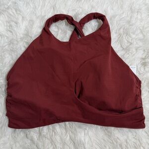 LULULEMON ALWAYS ALIGNED SPORTS BRA 12 BURNT RED